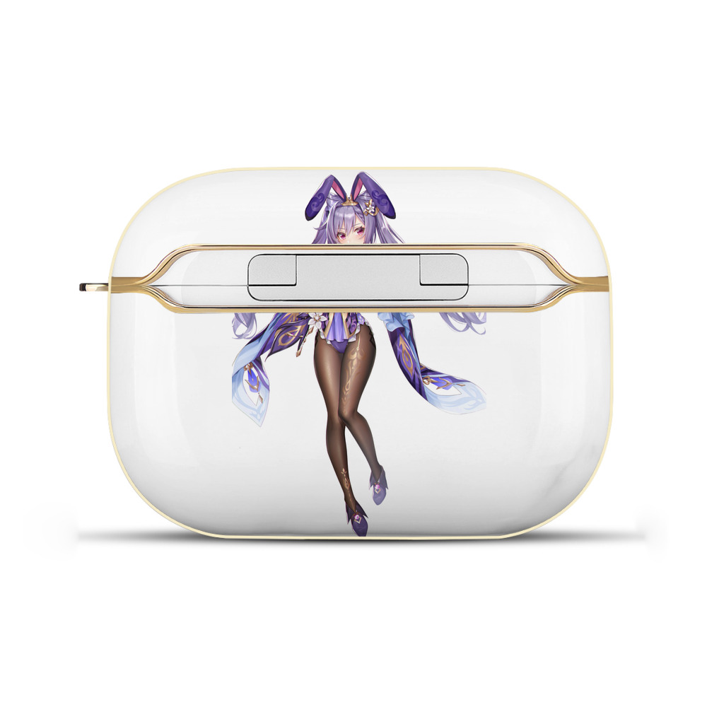 げんし神 刻晴 こくせい genshin Kokusei 【AirPods Pro用】ハードシェル保護ケース｜耐衝撃・防指紋・カラビナ付き商品仕様