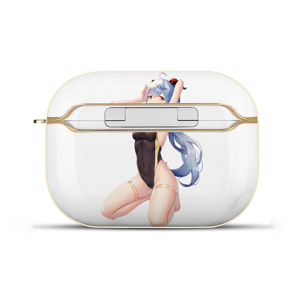 げんし神 甘雨 かんう genshin Ganyu 【AirPods Pro用】ハードシェル保護ケース｜耐衝撃・防指紋・カラビナ付き商品仕様