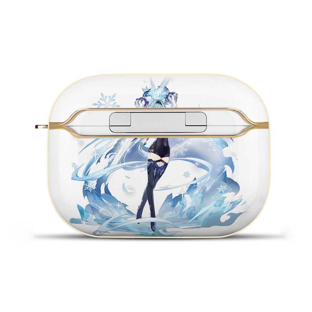 げんし神 优菈 ゆうら genshin Yūra 【AirPods Pro用】ハードシェル保護ケース｜耐衝撃・防指紋・カラビナ付き商品仕様