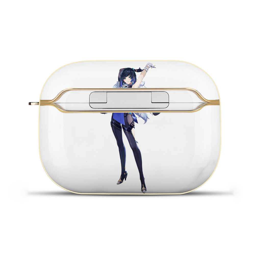 げんし神 夜兰 やらん genshin Yaran 【AirPods Pro用】ハードシェル保護ケース｜耐衝撃・防指紋・カラビナ付き商品仕様