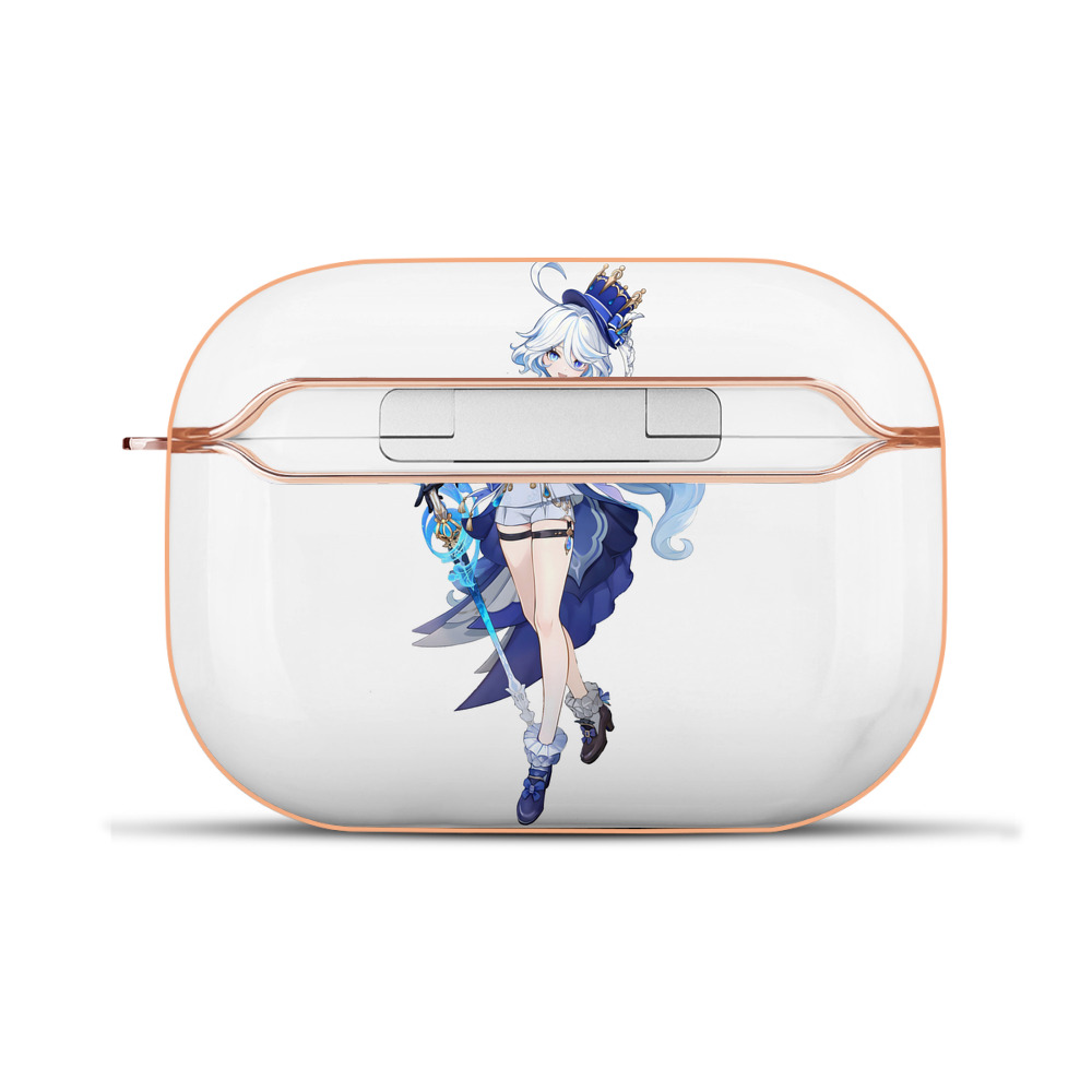げんし神 フリーナ genshin Furina 【AirPods Pro用】ハードシェル保護ケース｜耐衝撃・防指紋・カラビナ付き商品仕様