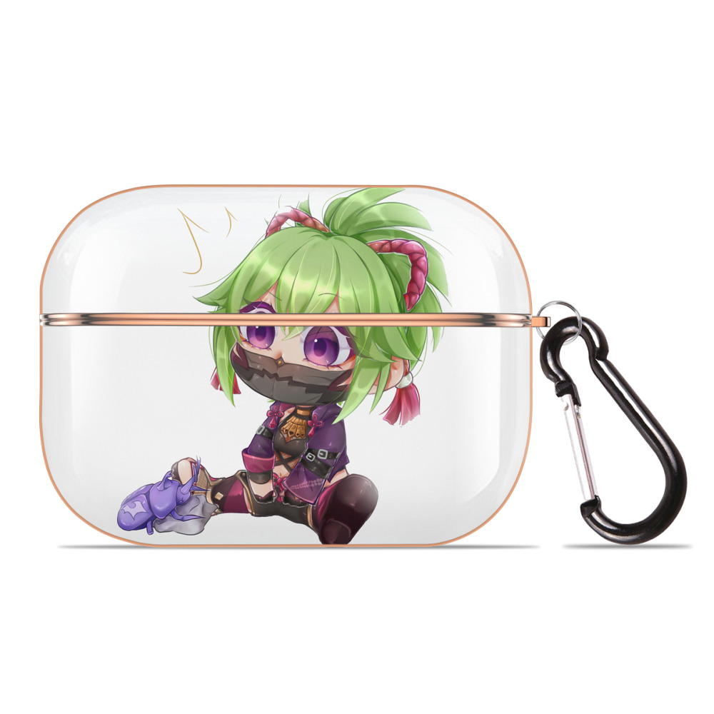 げんし神  久岐忍 くき しのぶ genshin Kuki Shinobu 【AirPods Pro用】ハードシェル保護ケース｜耐衝撃・防指紋・カラビナ付き商品仕様