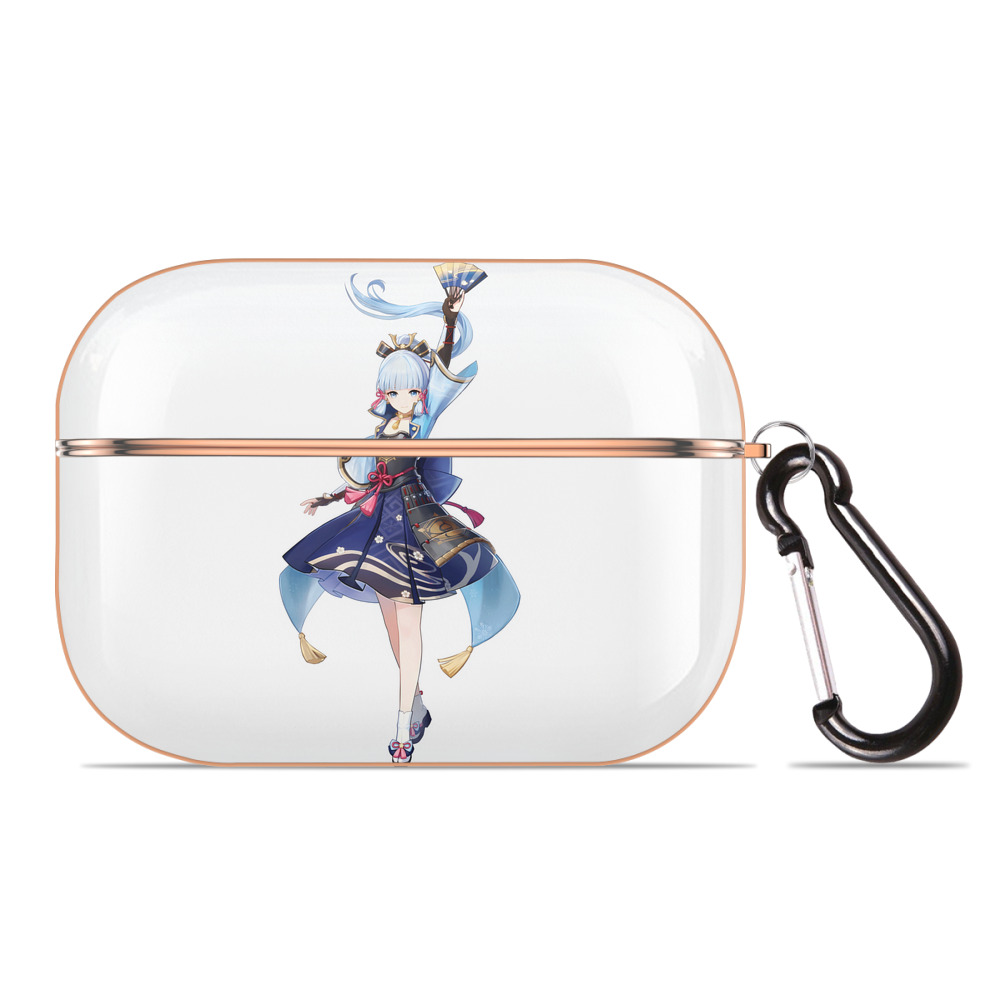 げんし神 神里綾華 神宮寺レン genshin Kamimiya Ren 【AirPods Pro用】ハードシェル保護ケース｜耐衝撃・防指紋・カラビナ付き商品仕様