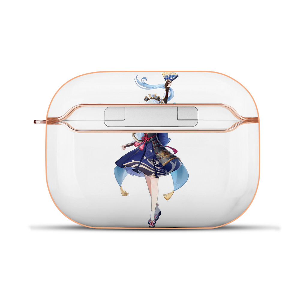 げんし神 神里綾華 神宮寺レン genshin Kamimiya Ren 【AirPods Pro用】ハードシェル保護ケース｜耐衝撃・防指紋・カラビナ付き商品仕様