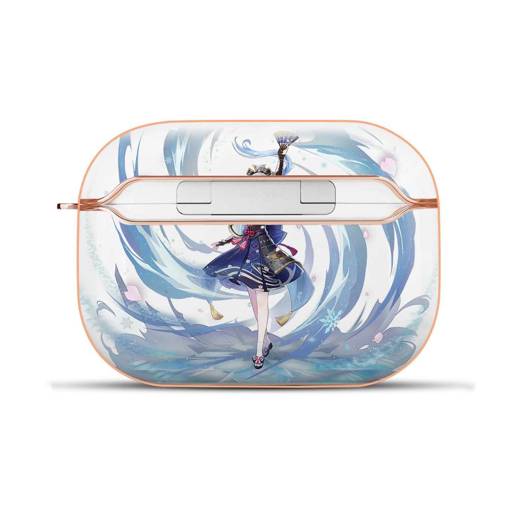 げんし神 神里綾華 神宮寺レン genshin Kamimiya Ren 【AirPods Pro用】ハードシェル保護ケース｜耐衝撃・防指紋・カラビナ付き商品仕様