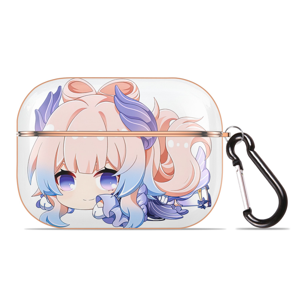 げんし神 珊瑚宮心海 サンゴノミヤ・ココミ genshin Sangonomiya Kokomi 【AirPods Pro用】ハードシェル保護ケース｜耐衝撃・防指紋・カラビナ付き商品仕様