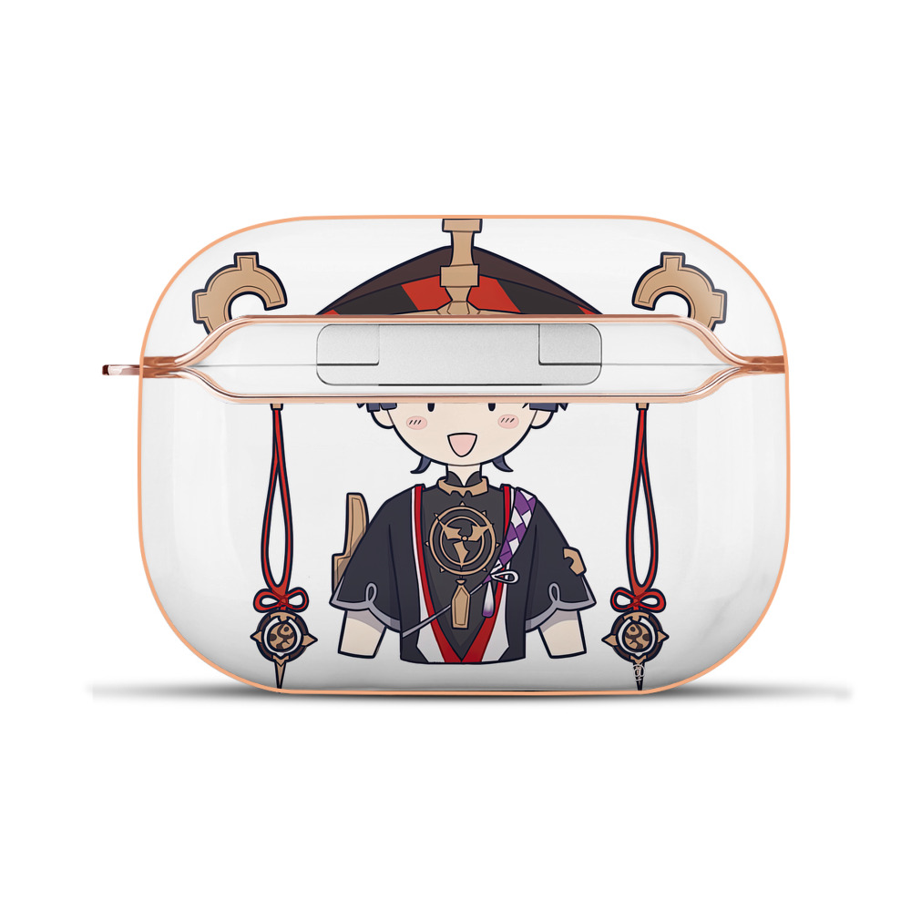 げんし神 さんペい genshin Sanpei 【AirPods Pro用】ハードシェル保護ケース｜耐衝撃・防指紋・カラビナ付き商品仕様