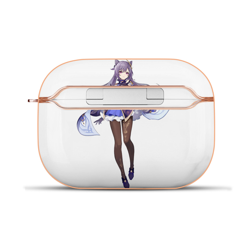 げんし神 刻晴 こくせい genshin Kokusei 【AirPods Pro用】ハードシェル保護ケース｜耐衝撃・防指紋・カラビナ付き商品仕様