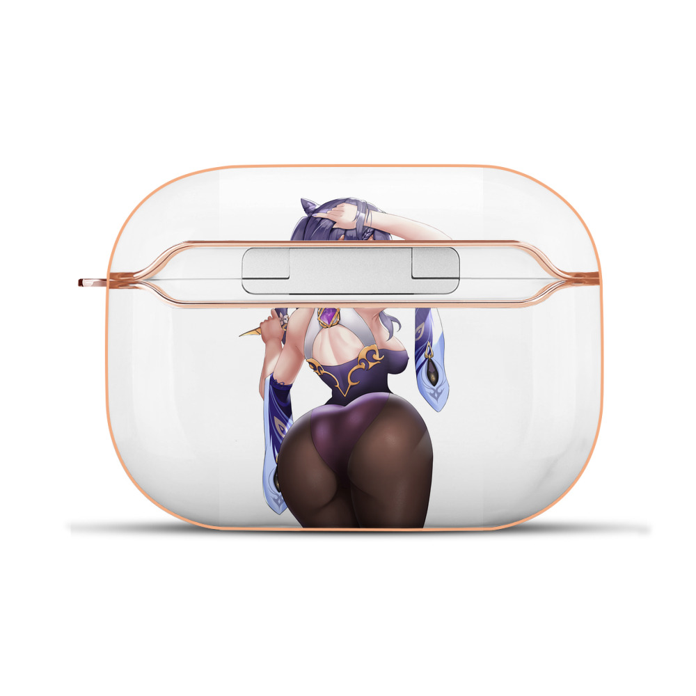 げんし神 刻晴 こくせい genshin Kokusei 【AirPods Pro用】ハードシェル保護ケース｜耐衝撃・防指紋・カラビナ付き商品仕様