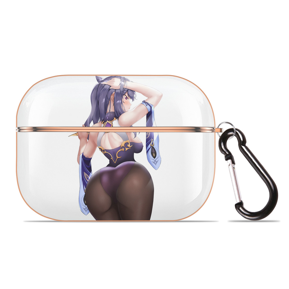 げんし神 刻晴 こくせい genshin Kokusei 【AirPods Pro用】ハードシェル保護ケース｜耐衝撃・防指紋・カラビナ付き商品仕様