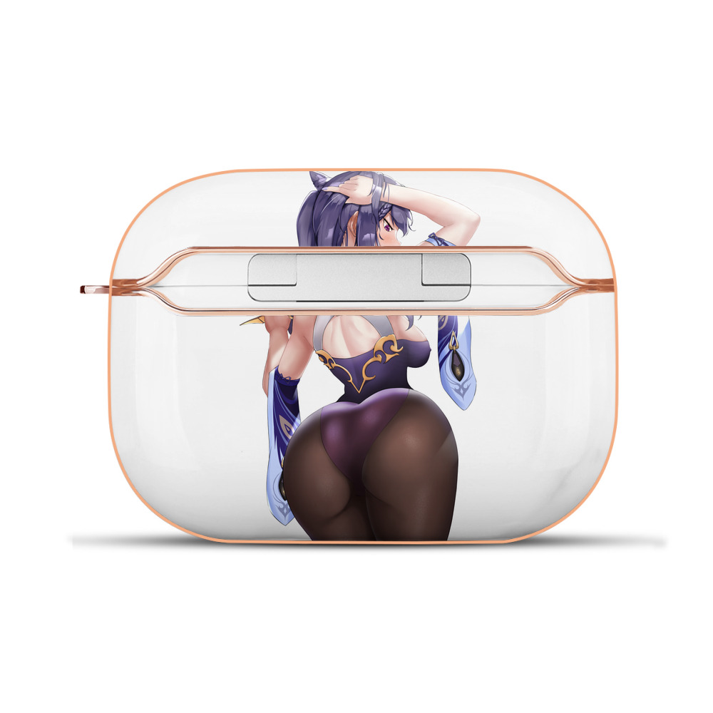 げんし神 刻晴 こくせい genshin Kokusei 【AirPods Pro用】ハードシェル保護ケース｜耐衝撃・防指紋・カラビナ付き商品仕様