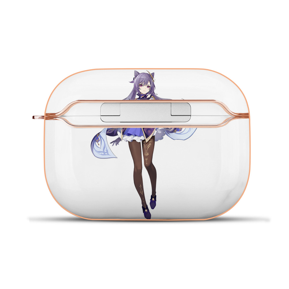 げんし神 刻晴 こくせい genshin Kokusei 【AirPods Pro用】ハードシェル保護ケース｜耐衝撃・防指紋・カラビナ付き商品仕様