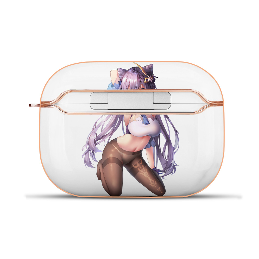 げんし神 刻晴 こくせい genshin Kokusei 【AirPods Pro用】ハードシェル保護ケース｜耐衝撃・防指紋・カラビナ付き商品仕様