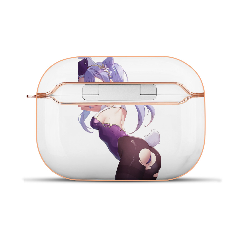 げんし神 刻晴 こくせい genshin Kokusei 【AirPods Pro用】ハードシェル保護ケース｜耐衝撃・防指紋・カラビナ付き商品仕様