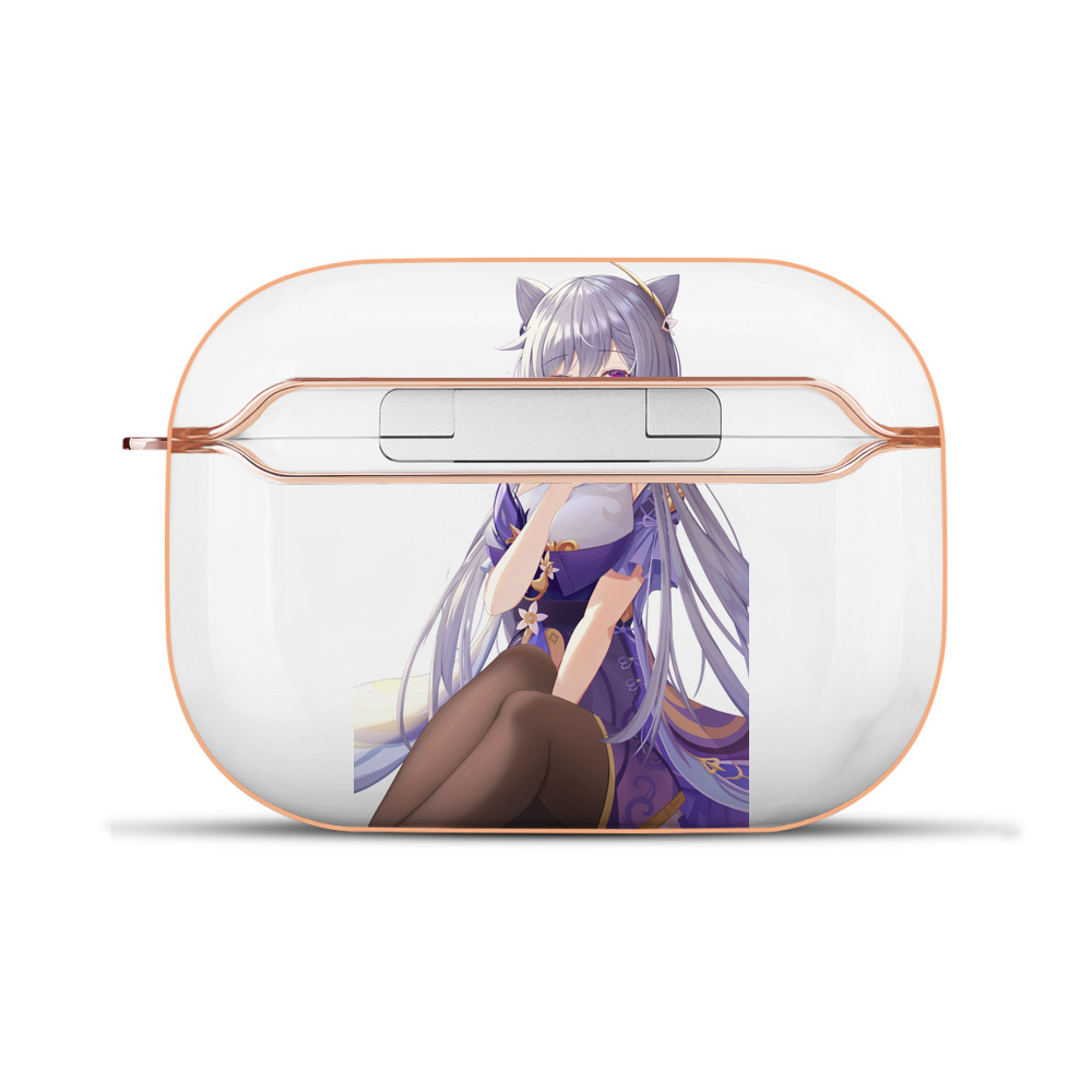 げんし神 刻晴 こくせい genshin Kokusei 【AirPods Pro用】ハードシェル保護ケース｜耐衝撃・防指紋・カラビナ付き商品仕様