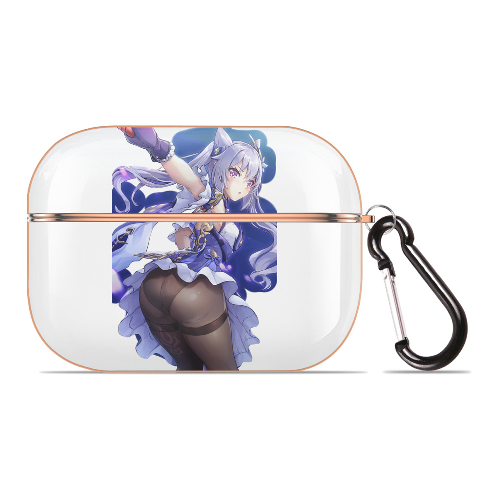 げんし神 刻晴 こくせい genshin Kokusei 【AirPods Pro用】ハードシェル保護ケース｜耐衝撃・防指紋・カラビナ付き商品仕様