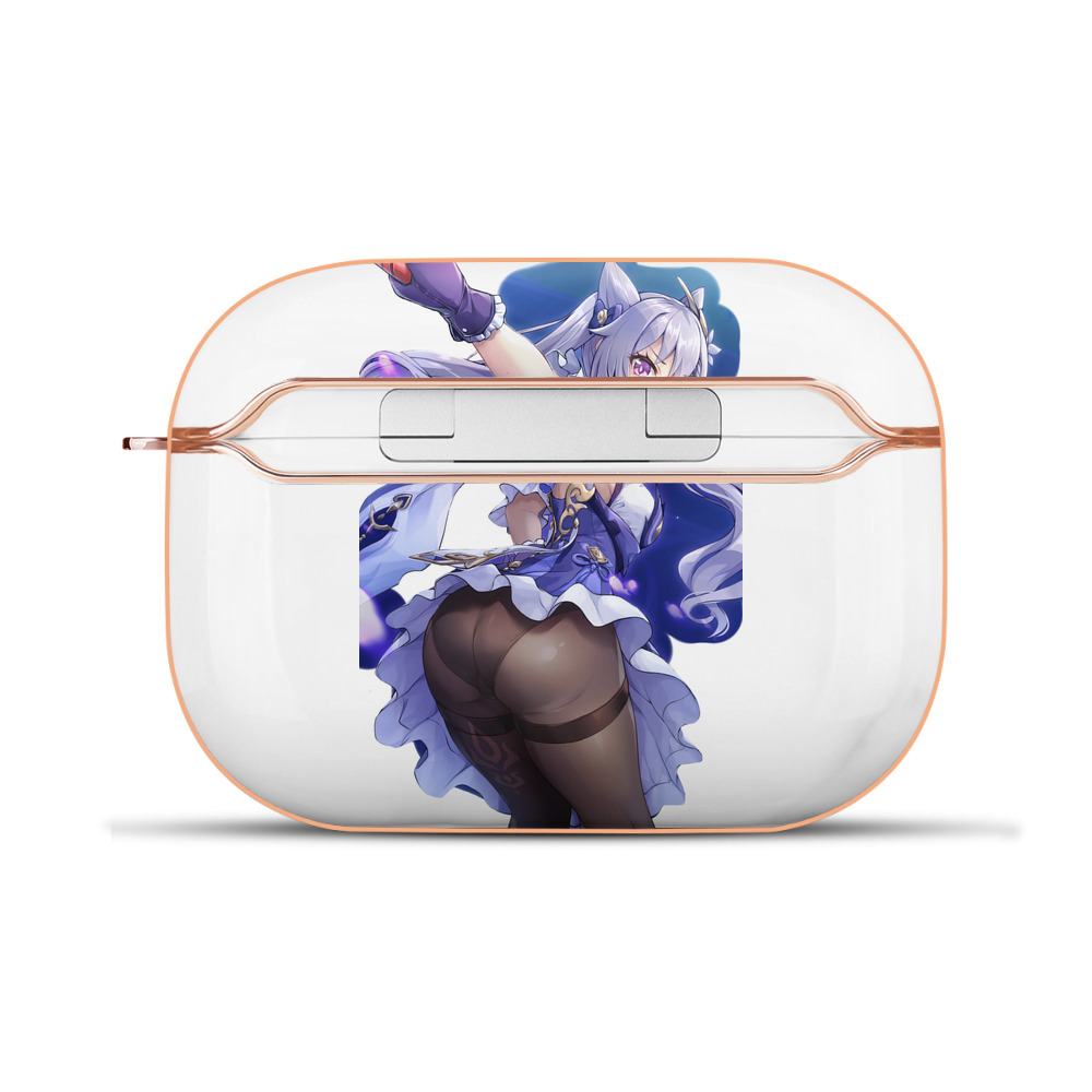 げんし神 刻晴 こくせい genshin Kokusei 【AirPods Pro用】ハードシェル保護ケース｜耐衝撃・防指紋・カラビナ付き商品仕様