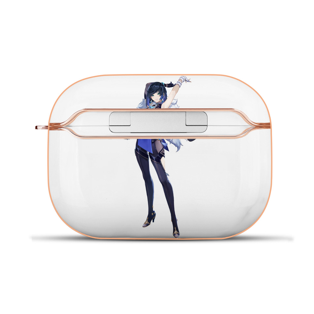 げんし神 夜兰 やらん genshin Yaran 【AirPods Pro用】ハードシェル保護ケース｜耐衝撃・防指紋・カラビナ付き商品仕様