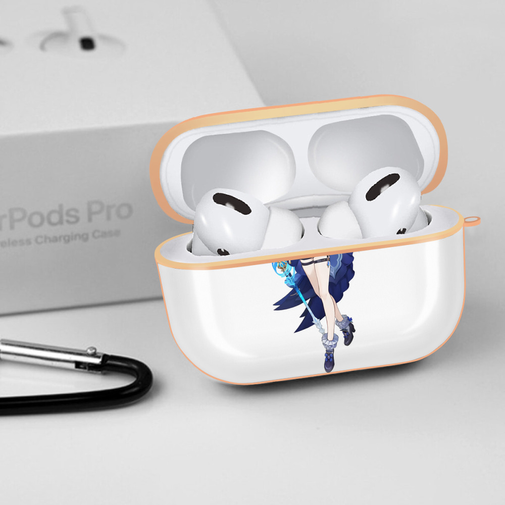 げんし神 フリーナ genshin Furina 【AirPods Pro用】ハードシェル保護ケース｜耐衝撃・防指紋・カラビナ付き商品仕様