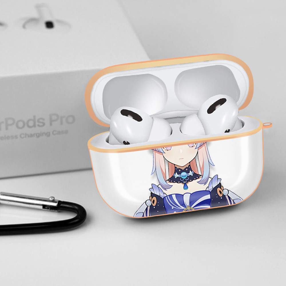 げんし神 珊瑚宮心海 サンゴノミヤ・ココミ genshin Sangonomiya Kokomi 【AirPods Pro用】ハードシェル保護ケース｜耐衝撃・防指紋・カラビナ付き商品仕様