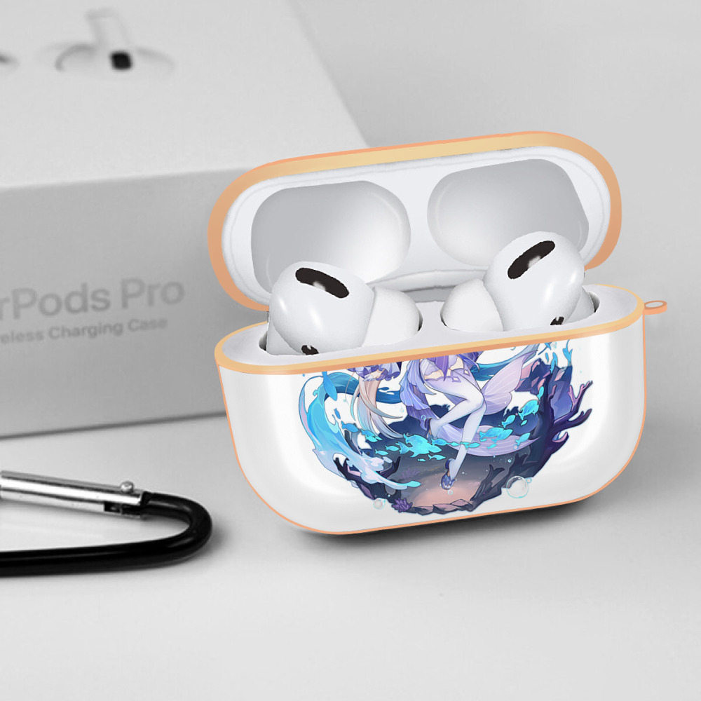 げんし神 珊瑚宮心海 サンゴノミヤ・ココミ genshin Sangonomiya Kokomi 【AirPods Pro用】ハードシェル保護ケース｜耐衝撃・防指紋・カラビナ付き商品仕様