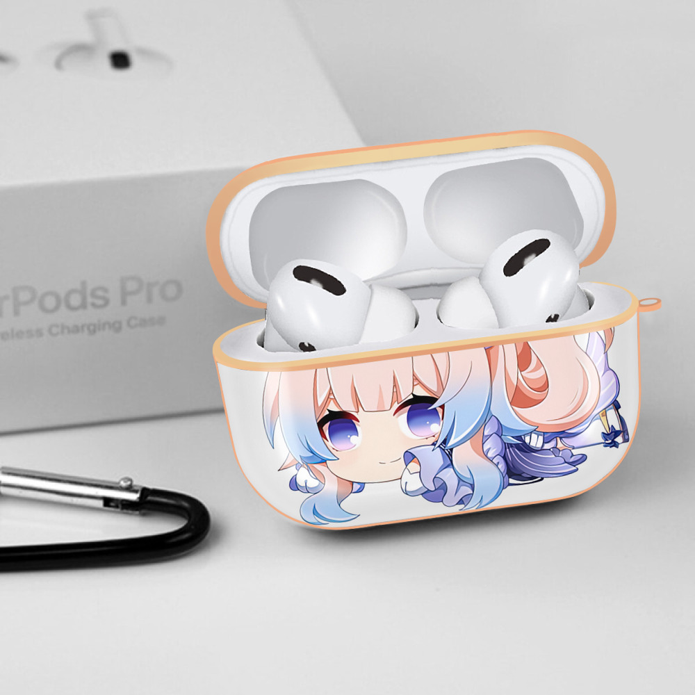 げんし神 珊瑚宮心海 サンゴノミヤ・ココミ genshin Sangonomiya Kokomi 【AirPods Pro用】ハードシェル保護ケース｜耐衝撃・防指紋・カラビナ付き商品仕様