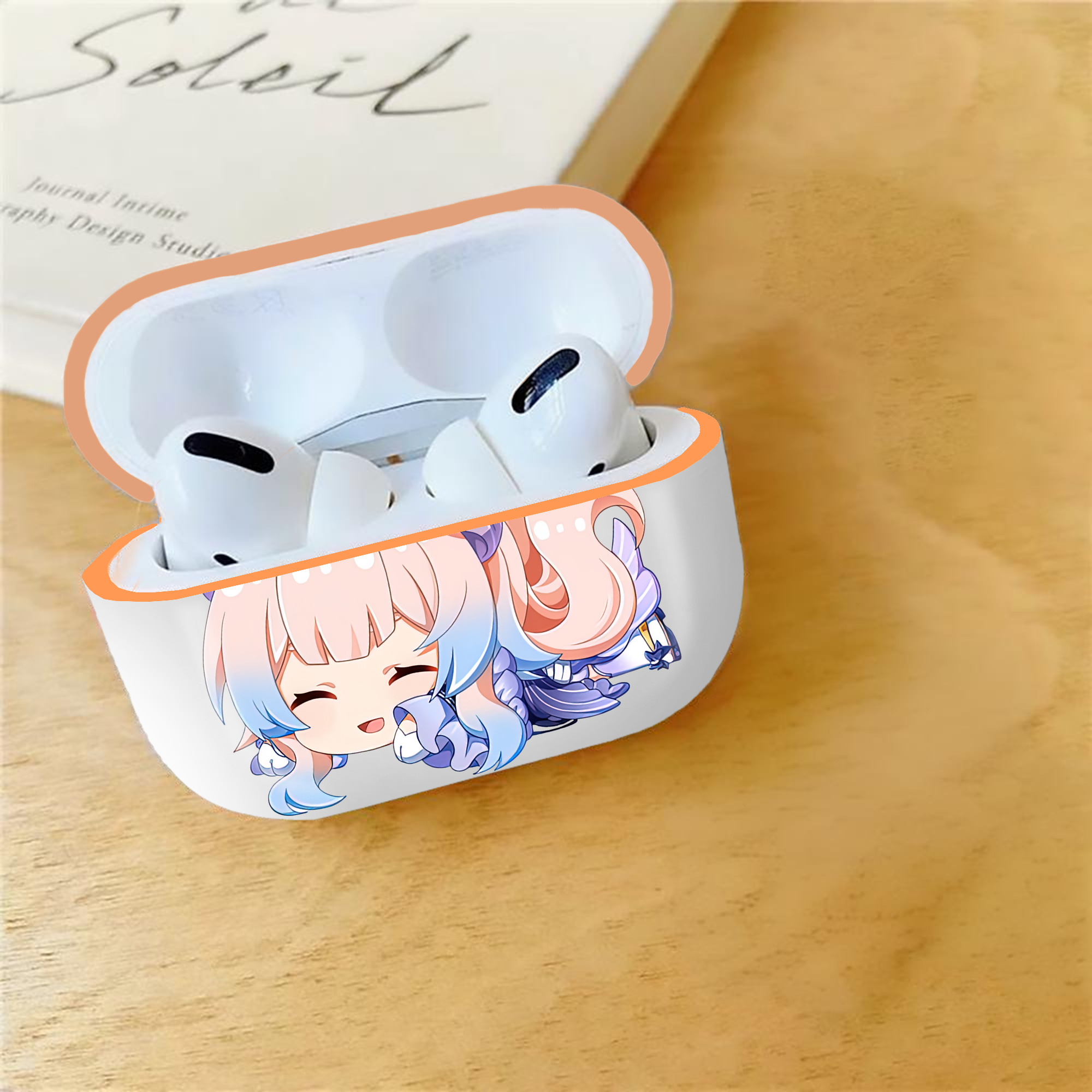 げんし神 珊瑚宮心海 サンゴノミヤ・ココミ genshin Sangonomiya Kokomi 【AirPods Pro用】ハードシェル保護ケース｜耐衝撃・防指紋・カラビナ付き商品仕様