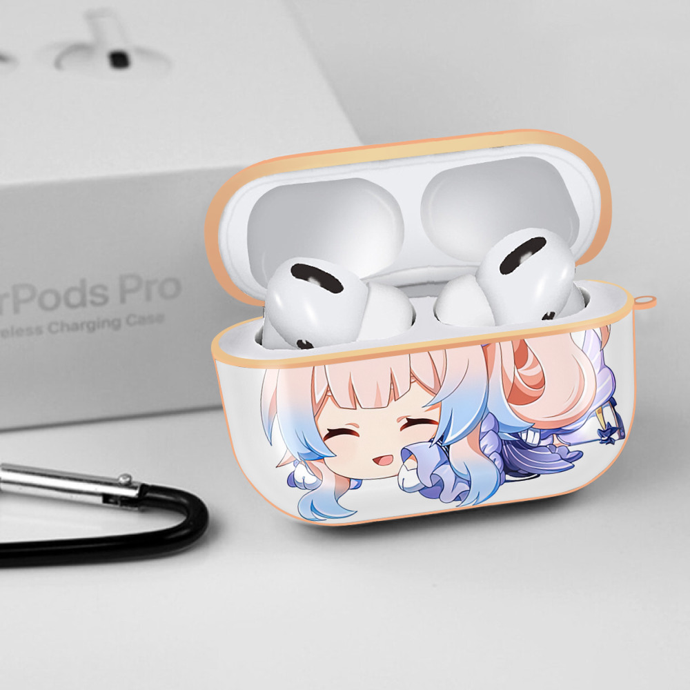 げんし神 珊瑚宮心海 サンゴノミヤ・ココミ genshin Sangonomiya Kokomi 【AirPods Pro用】ハードシェル保護ケース｜耐衝撃・防指紋・カラビナ付き商品仕様