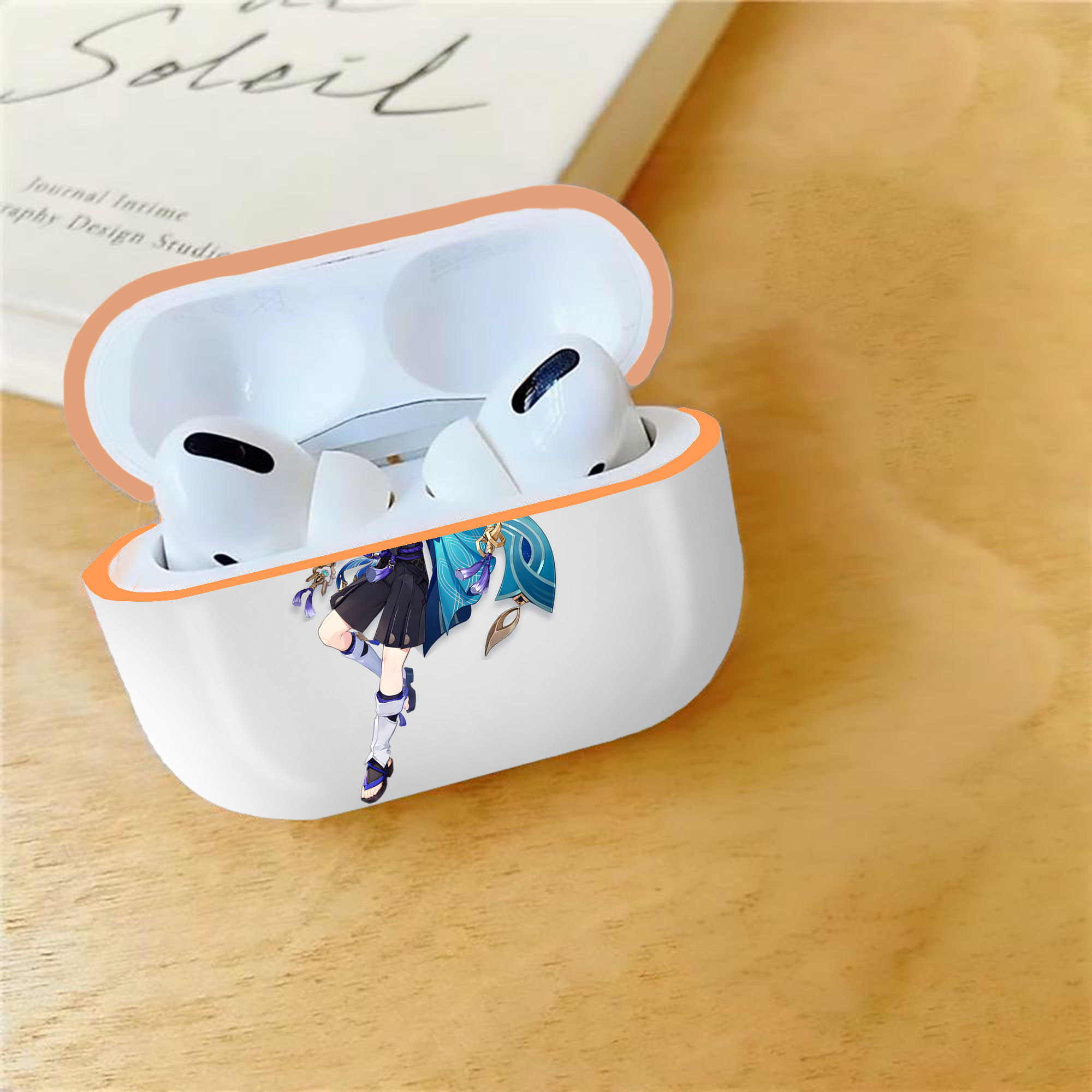 げんし神 さんペい genshin Sanpei 【AirPods Pro用】ハードシェル保護ケース｜耐衝撃・防指紋・カラビナ付き商品仕様