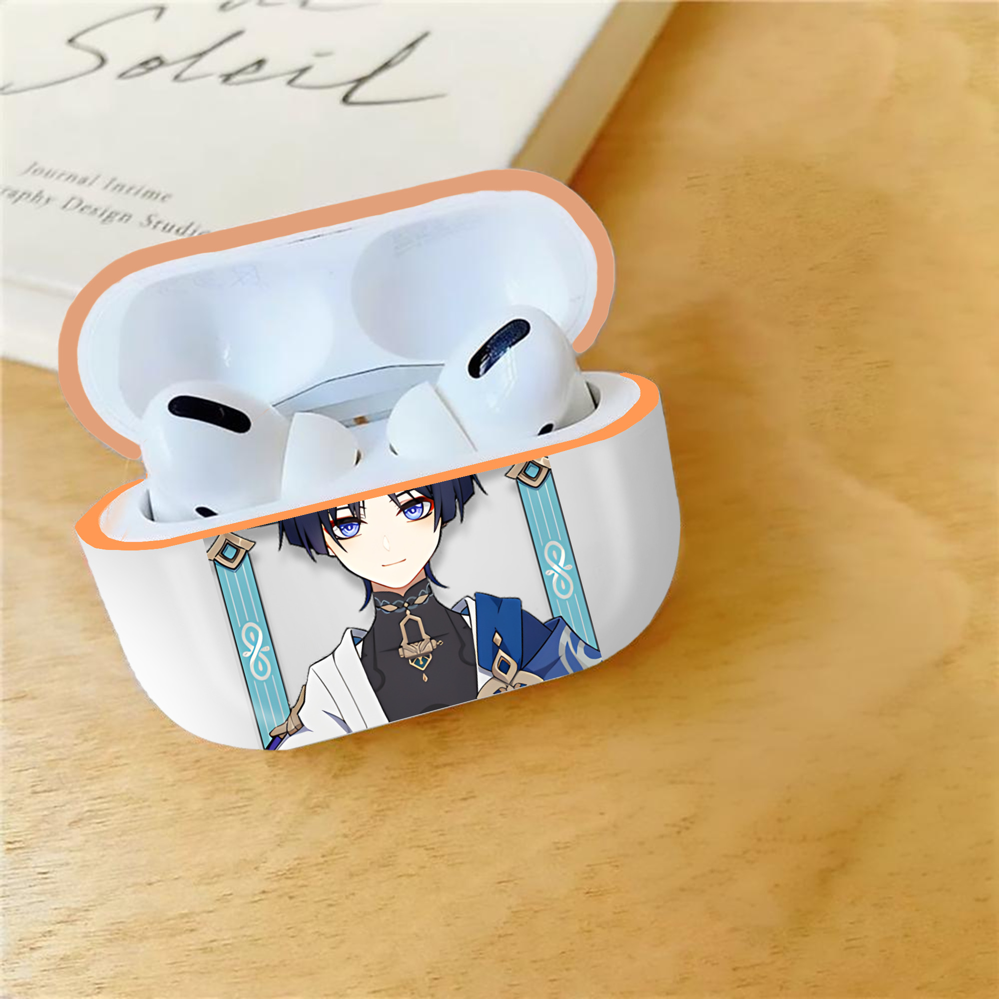 げんし神 さんペい genshin Sanpei 【AirPods Pro用】ハードシェル保護ケース｜耐衝撃・防指紋・カラビナ付き商品仕様