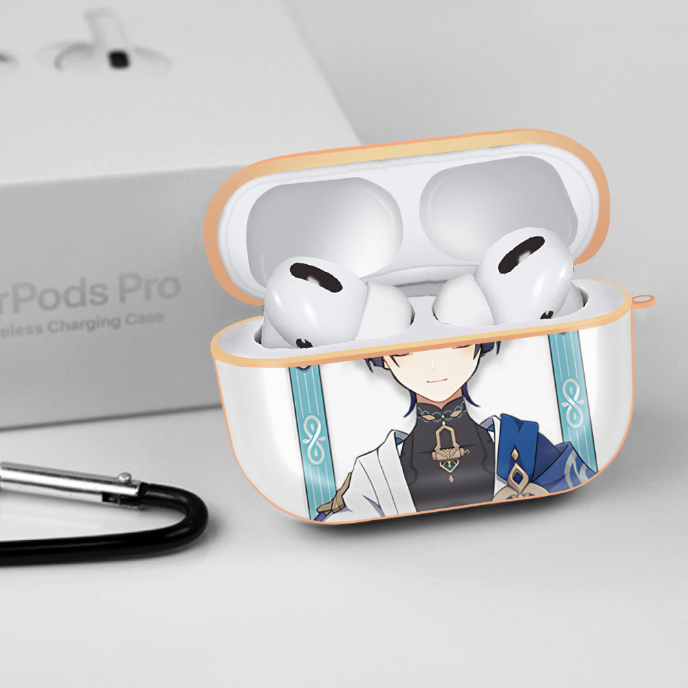 げんし神 さんペい genshin Sanpei 【AirPods Pro用】ハードシェル保護ケース｜耐衝撃・防指紋・カラビナ付き商品仕様