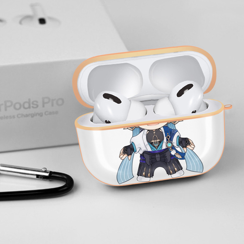 げんし神 さんペい genshin Sanpei 【AirPods Pro用】ハードシェル保護ケース｜耐衝撃・防指紋・カラビナ付き商品仕様