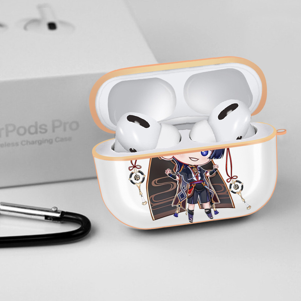 げんし神 さんペい genshin Sanpei 【AirPods Pro用】ハードシェル保護ケース｜耐衝撃・防指紋・カラビナ付き商品仕様