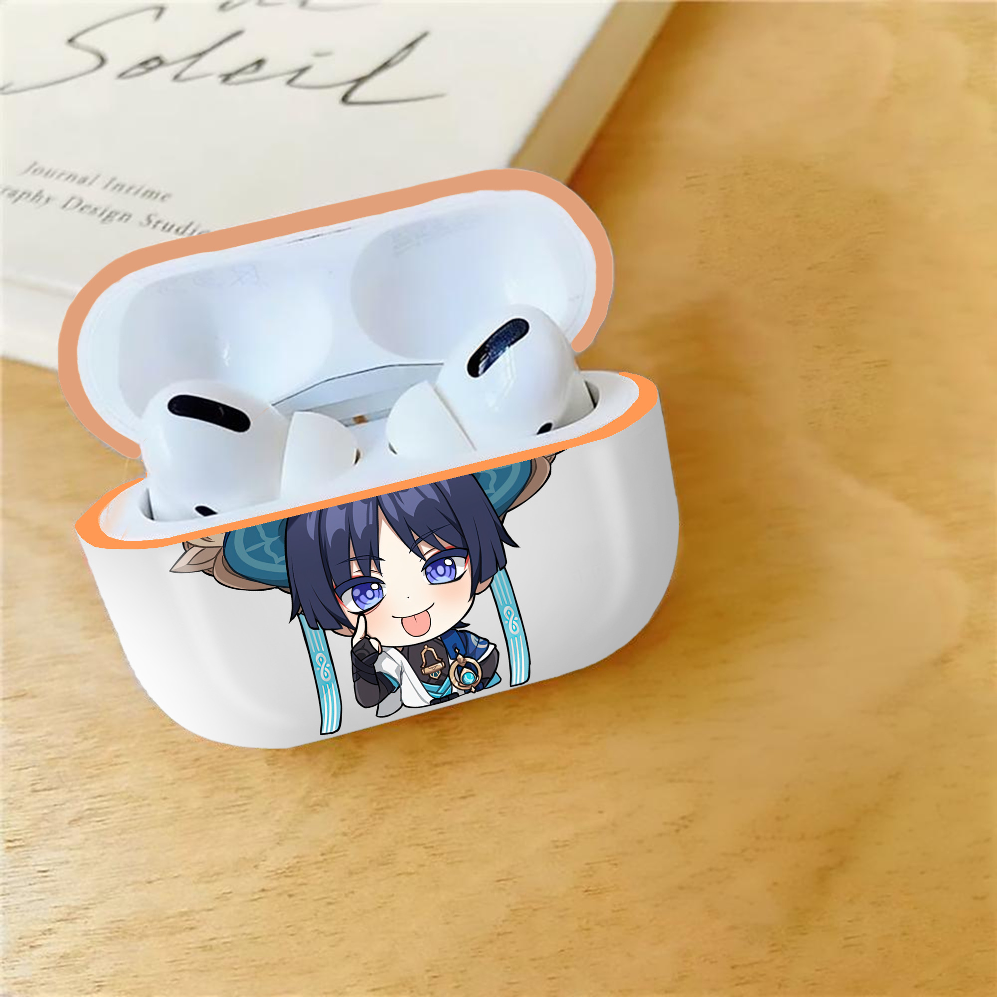 げんし神 さんペい genshin Sanpei 【AirPods Pro用】ハードシェル保護ケース｜耐衝撃・防指紋・カラビナ付き商品仕様