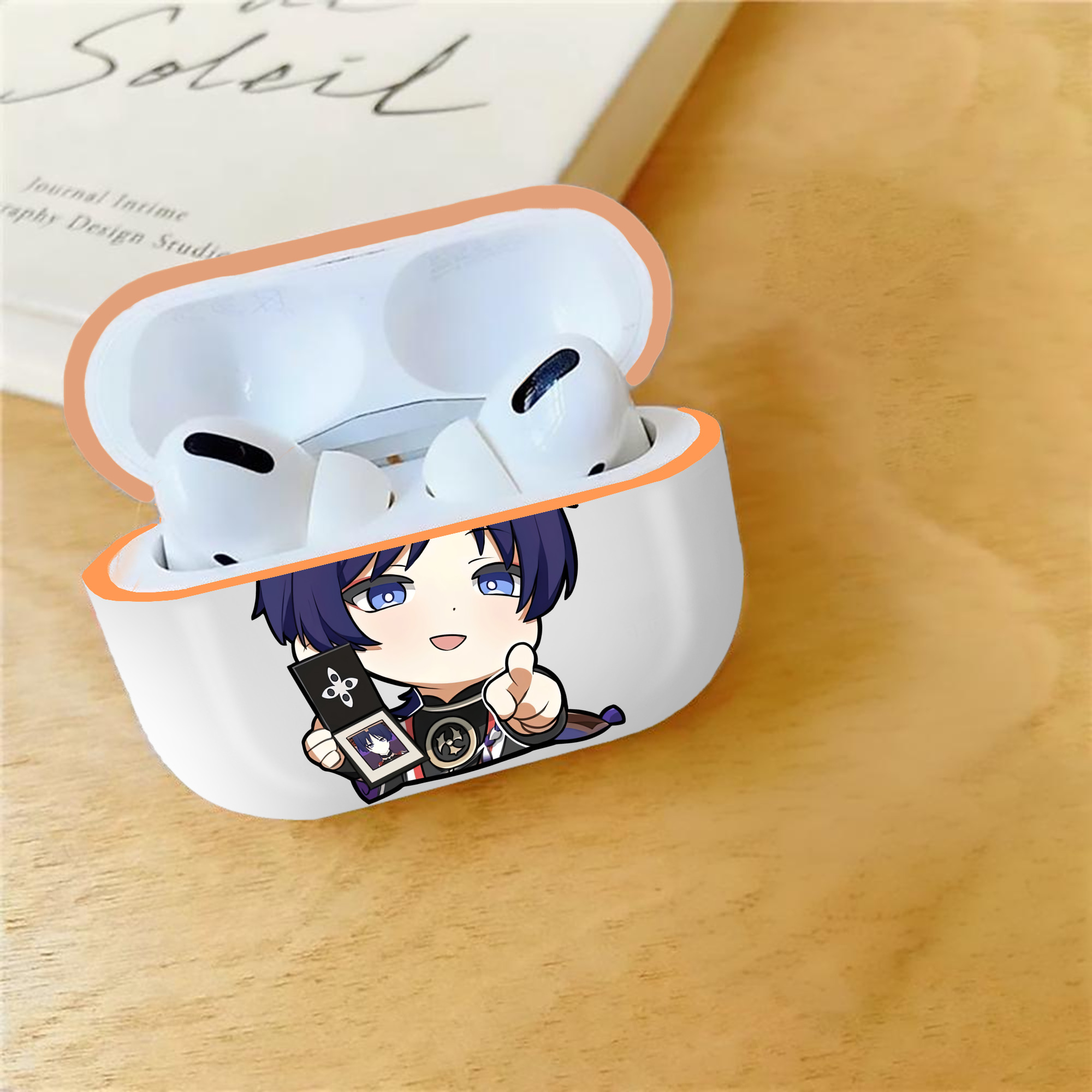 げんし神 さんペい genshin Sanpei 【AirPods Pro用】ハードシェル保護ケース｜耐衝撃・防指紋・カラビナ付き商品仕様