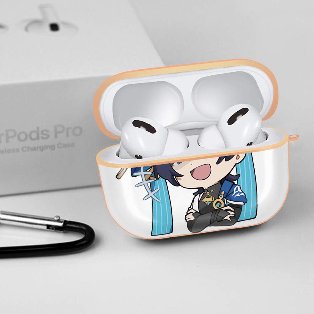 げんし神 さんペい genshin Sanpei 【AirPods Pro用】ハードシェル保護ケース｜耐衝撃・防指紋・カラビナ付き商品仕様