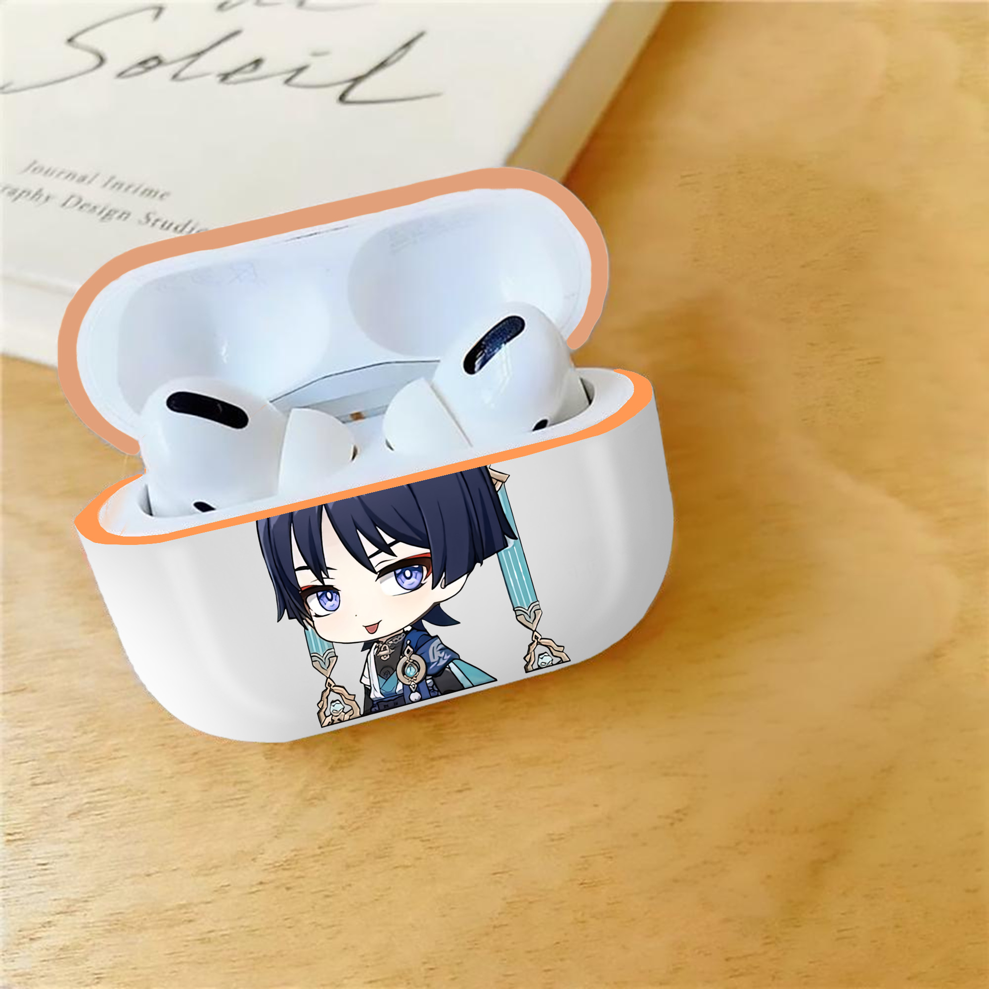 げんし神 さんペい genshin Sanpei 【AirPods Pro用】ハードシェル保護ケース｜耐衝撃・防指紋・カラビナ付き商品仕様