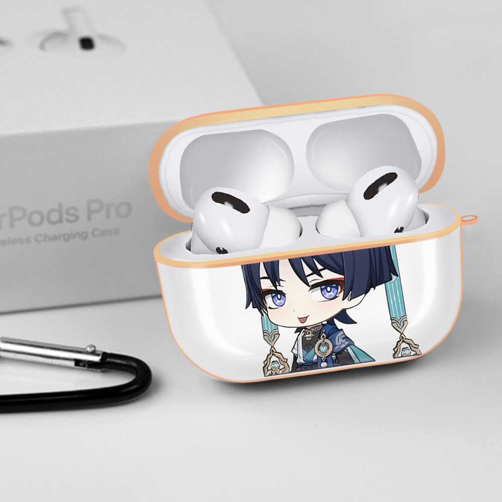 げんし神 さんペい genshin Sanpei 【AirPods Pro用】ハードシェル保護ケース｜耐衝撃・防指紋・カラビナ付き商品仕様