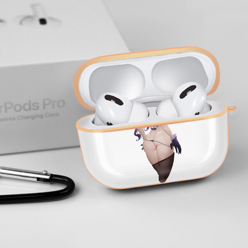 げんし神 刻晴 こくせい genshin Kokusei 【AirPods Pro用】ハードシェル保護ケース｜耐衝撃・防指紋・カラビナ付き商品仕様