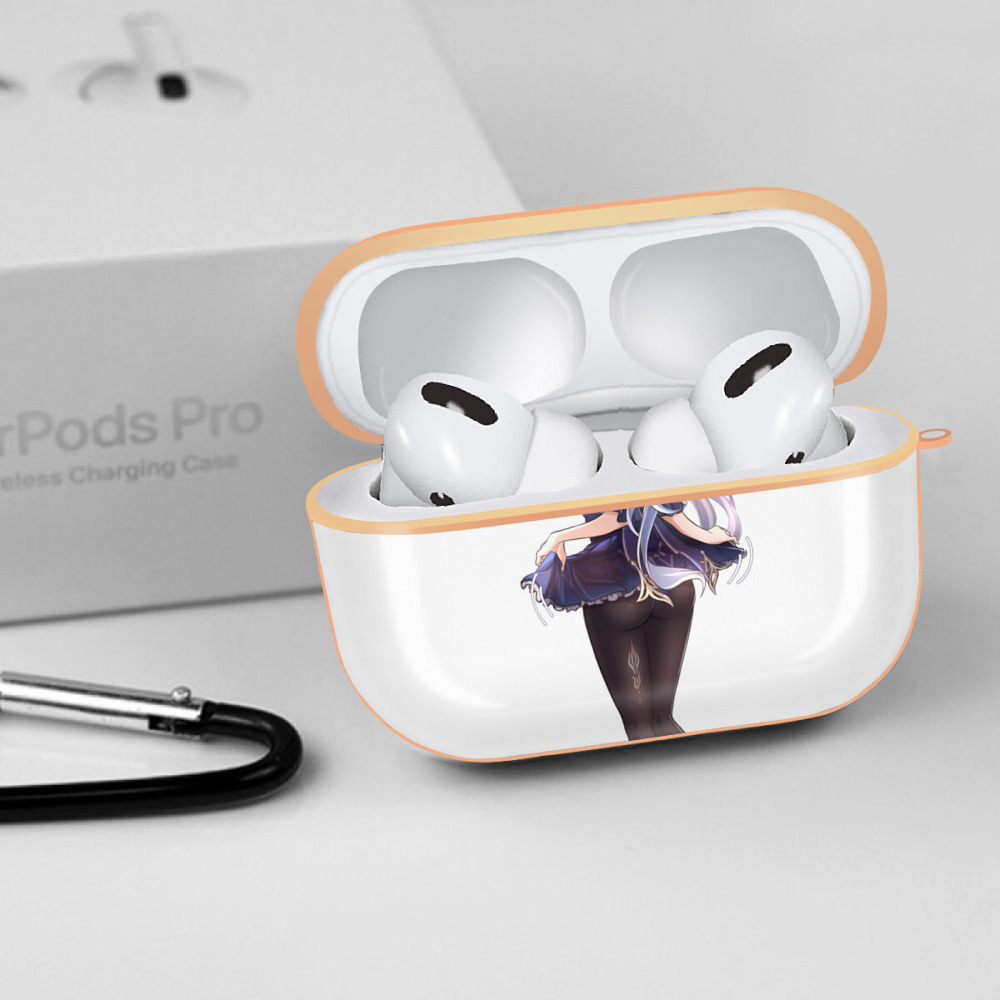 げんし神 刻晴 こくせい genshin Kokusei 【AirPods Pro用】ハードシェル保護ケース｜耐衝撃・防指紋・カラビナ付き商品仕様