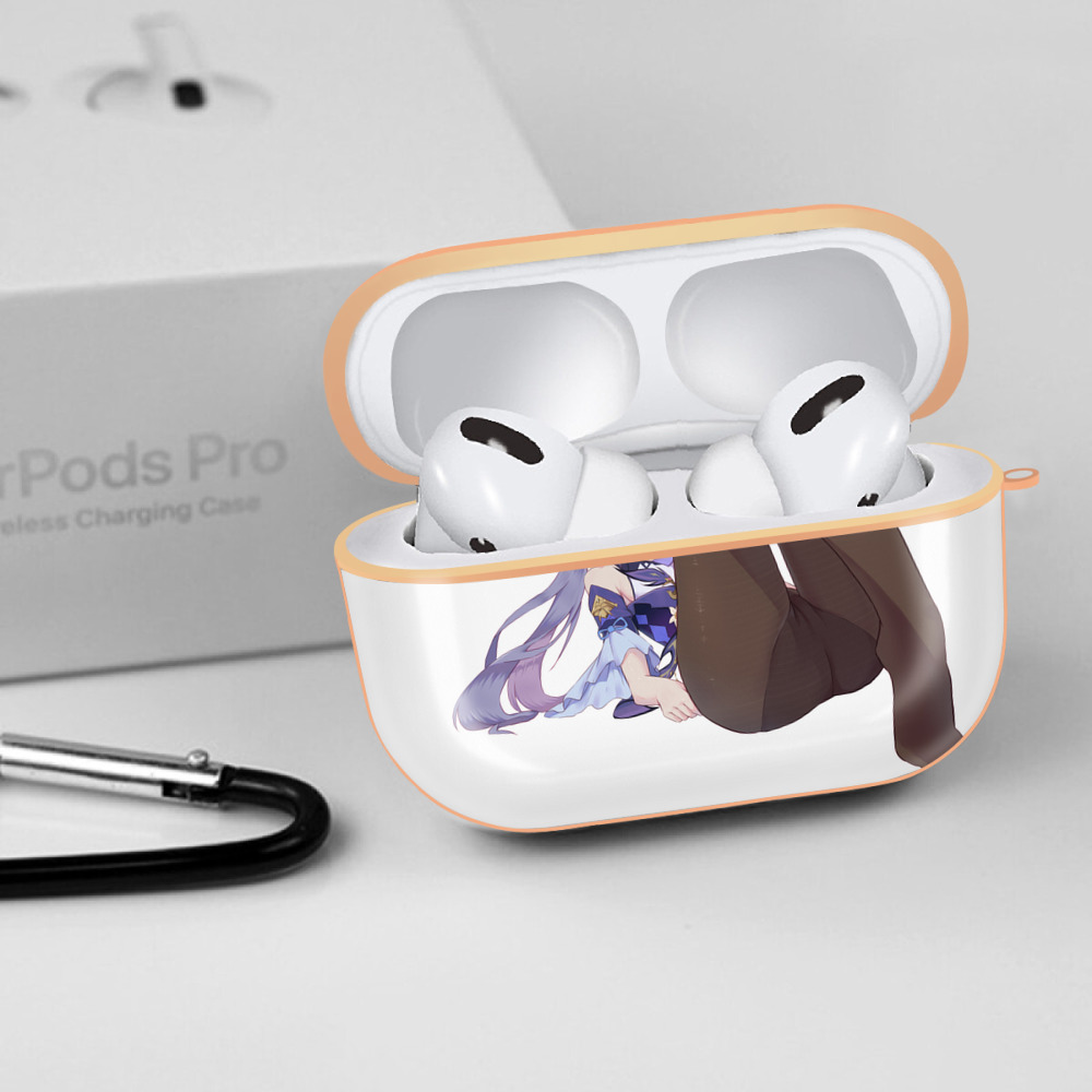 げんし神 刻晴 こくせい genshin Kokusei 【AirPods Pro用】ハードシェル保護ケース｜耐衝撃・防指紋・カラビナ付き商品仕様