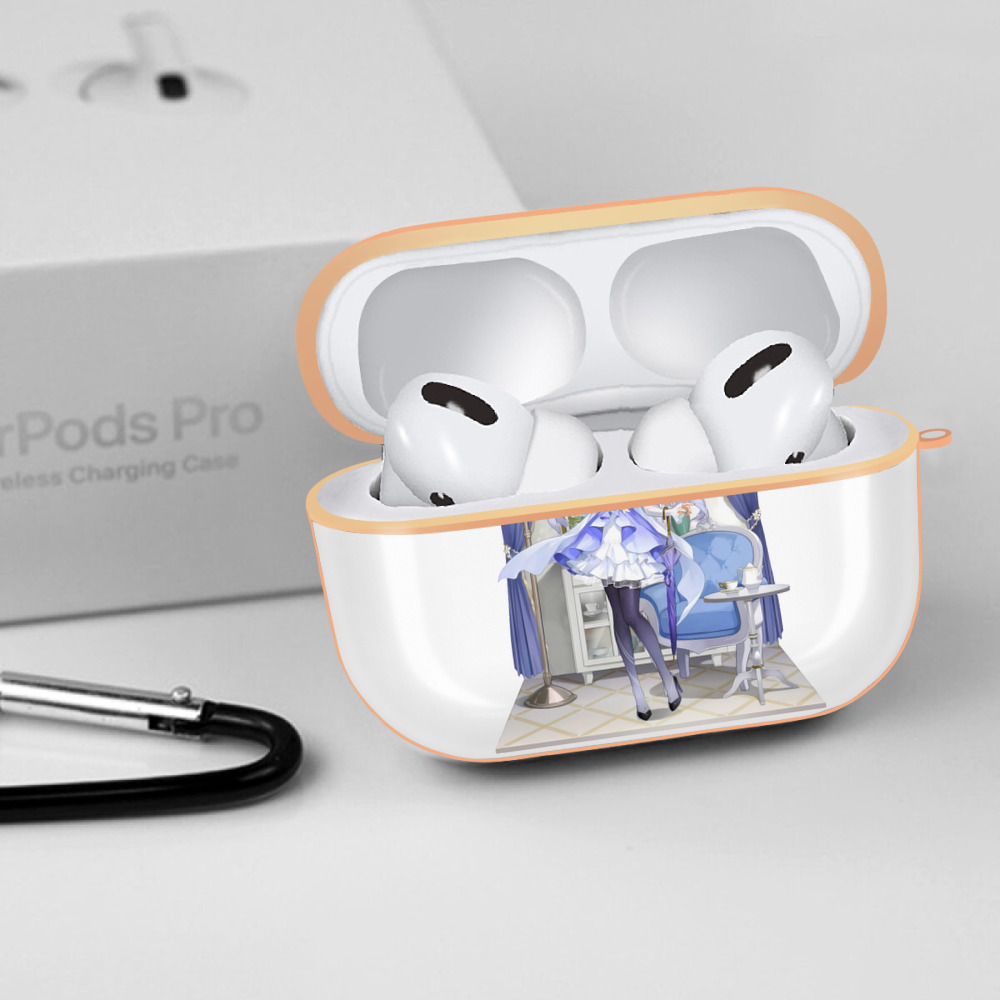 げんし神 刻晴 こくせい genshin Kokusei 【AirPods Pro用】ハードシェル保護ケース｜耐衝撃・防指紋・カラビナ付き商品仕様
