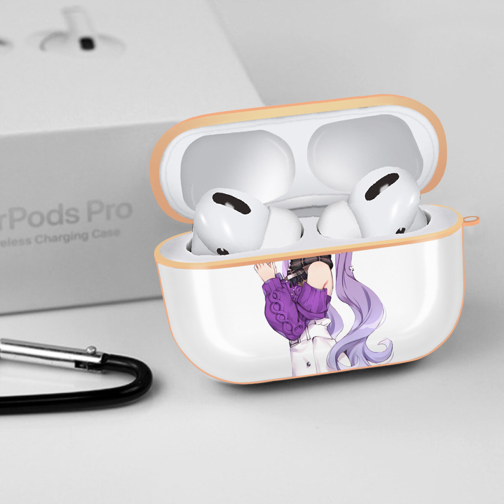 げんし神 刻晴 こくせい genshin Kokusei 【AirPods Pro用】ハードシェル保護ケース｜耐衝撃・防指紋・カラビナ付き商品仕様