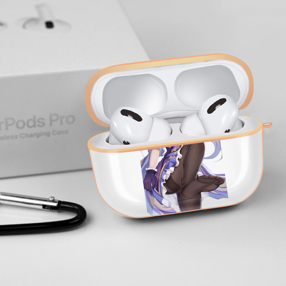げんし神 刻晴 こくせい genshin Kokusei 【AirPods Pro用】ハードシェル保護ケース｜耐衝撃・防指紋・カラビナ付き商品仕様