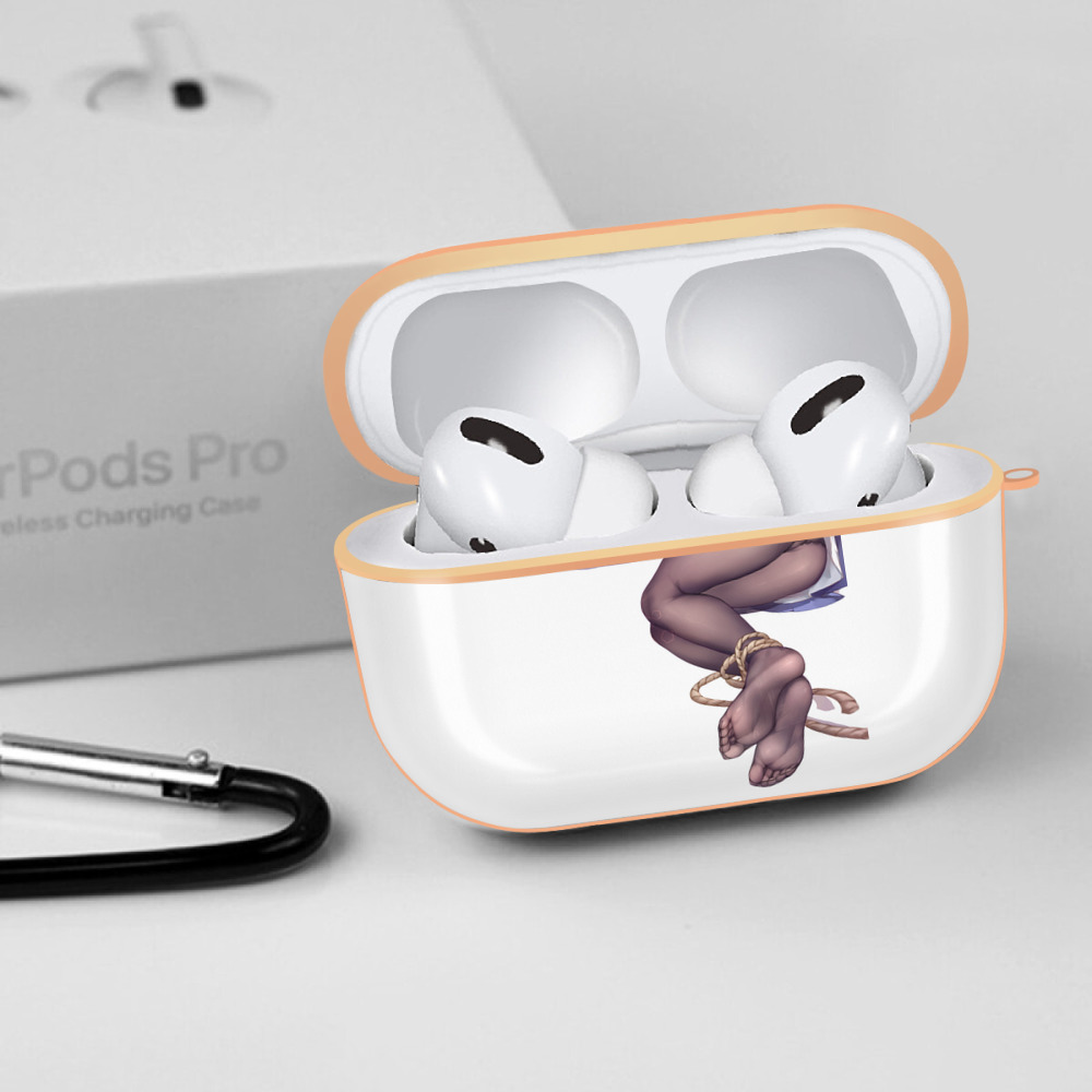 げんし神 刻晴 こくせい genshin Kokusei 【AirPods Pro用】ハードシェル保護ケース｜耐衝撃・防指紋・カラビナ付き商品仕様