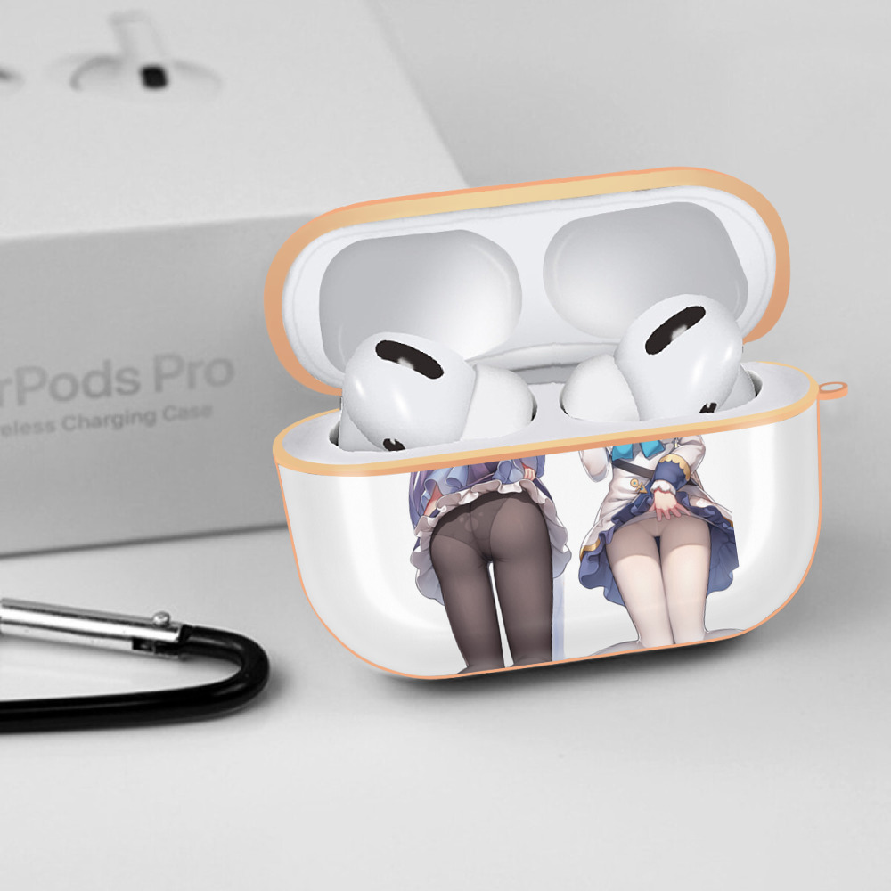 げんし神 刻晴 こくせい genshin Kokusei 【AirPods Pro用】ハードシェル保護ケース｜耐衝撃・防指紋・カラビナ付き商品仕様