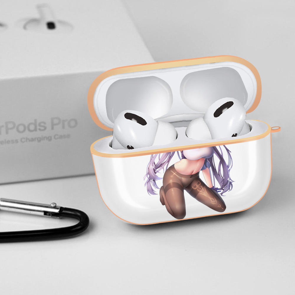 げんし神 刻晴 こくせい genshin Kokusei 【AirPods Pro用】ハードシェル保護ケース｜耐衝撃・防指紋・カラビナ付き商品仕様