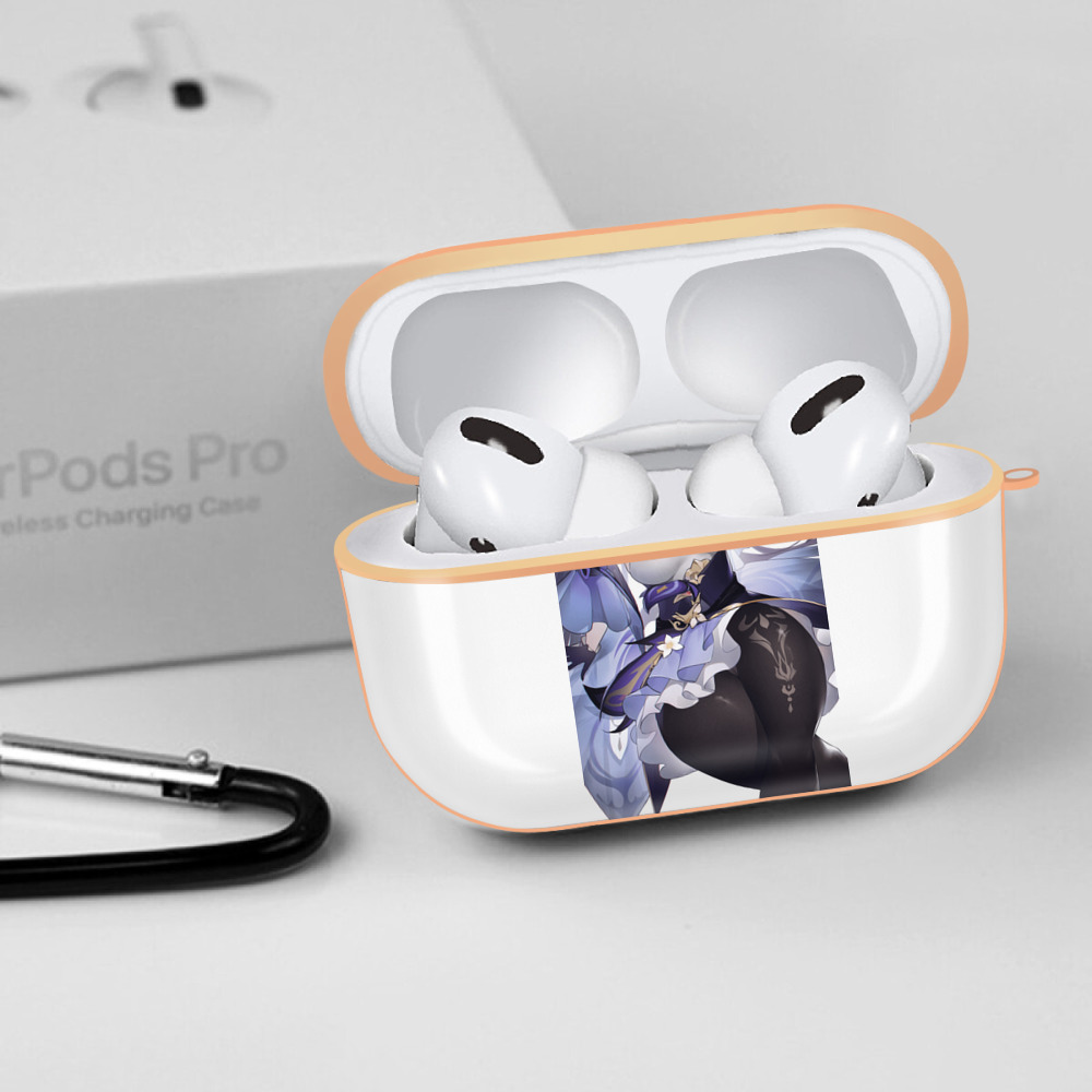 げんし神 刻晴 こくせい genshin Kokusei 【AirPods Pro用】ハードシェル保護ケース｜耐衝撃・防指紋・カラビナ付き商品仕様