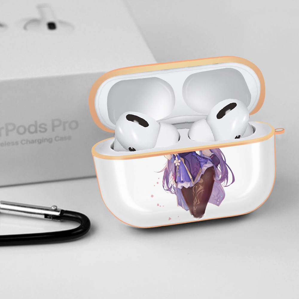 げんし神 刻晴 こくせい genshin Kokusei 【AirPods Pro用】ハードシェル保護ケース｜耐衝撃・防指紋・カラビナ付き商品仕様