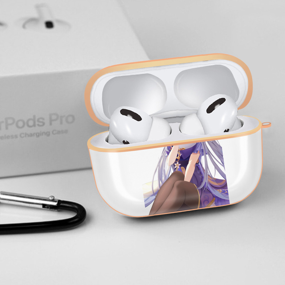 げんし神 刻晴 こくせい genshin Kokusei 【AirPods Pro用】ハードシェル保護ケース｜耐衝撃・防指紋・カラビナ付き商品仕様
